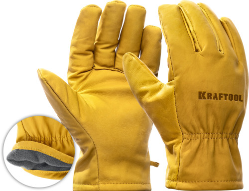 KRAFTOOL EXTREM, XL, от мех. воздействий, кожаные перчатки / 1136-XL